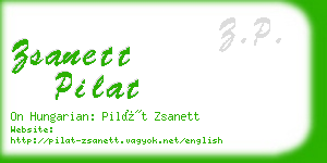 zsanett pilat business card